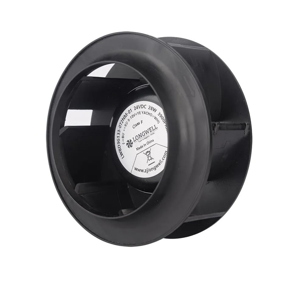 133 mm små EC sentrifugalvifter